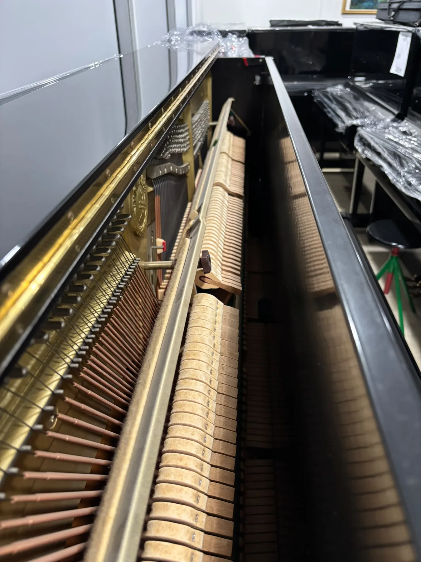 Yamaha U3 interior piano action